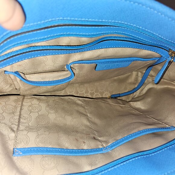 Michael Kors Blue-2 Tone Tote - Picture 4 of 6